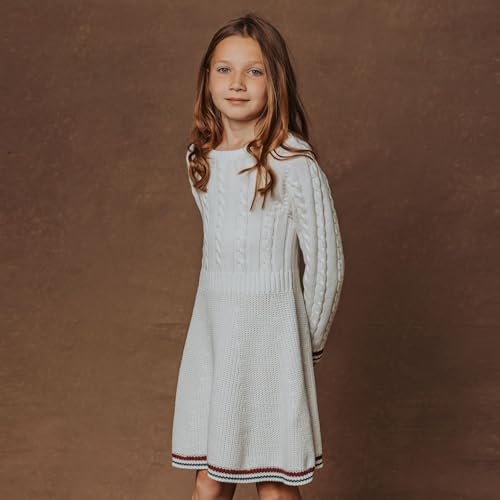 Image of Hope & Henry Girls' Milano Tipped Sweater Dress