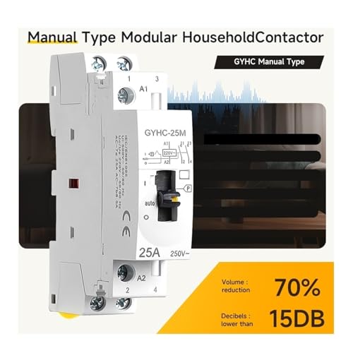 Contacteur CA à commande manuelle 63A pour sécuriser vos circuits haute puissance - 7