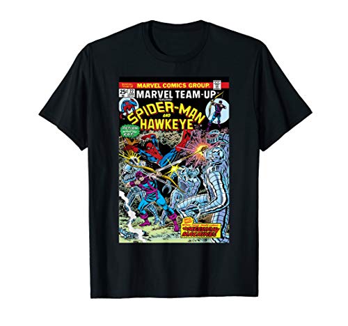 Marvel Team-Up Spider-Man & Hawkeye Comic Cover T-Shirt Marvel Team-Up Spider-Man & Hawkeye Comic Cover T-Shirt