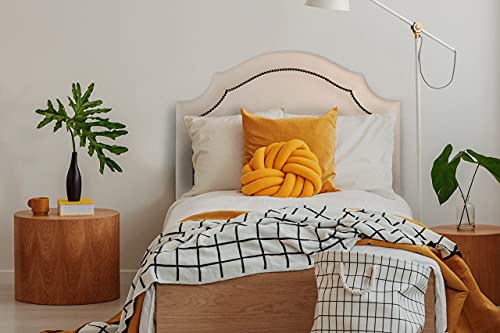 Cabeceira Solteiro Provençal 90x60cm Courino Off White