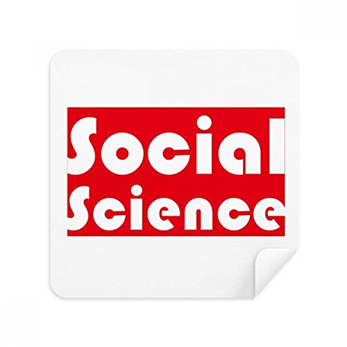 Sciences sociales tissu de nettoyage rouge écran téléphone et lunettes 2Pcs