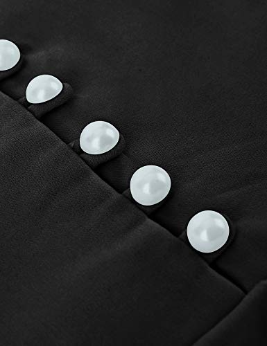 Image of GownTown Womens 1950s Cape Collar Vintage Swing Stretchy Dresses