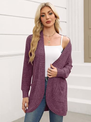 Image of BELAROI Women Plus Size Cardigan Sweater Fall Outfit