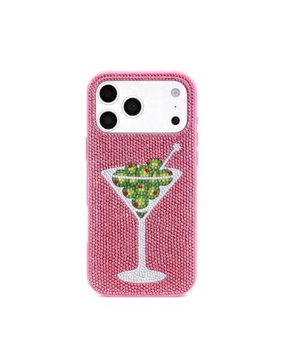 Image of JW PEI Olive Martini Artificial Crystal Phone Case - Pink