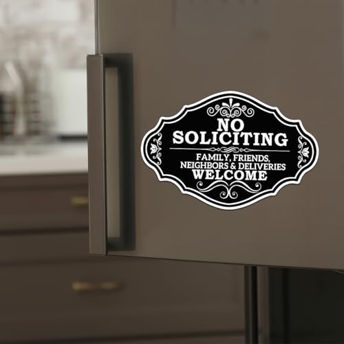 Image of Pack 9 Pcs Funny No Soliciting Sticker for House Doorbells Front Door Warning Security Signs Window Outdoor Indoor Bumper Stickers Vinyl Decals Removable Decal Home Accessories