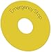 Siemens 3SU19000BB310DA0 Emergency Stop Backing Plate, 75mm, Yellow