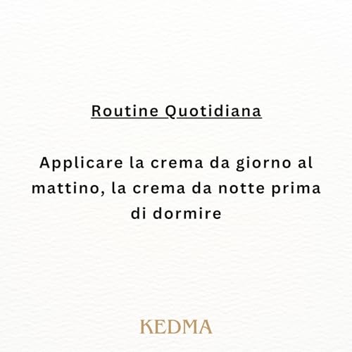 Kedma - Set Crema Giorno E Notte Al Collagene E Minerali Del Mar Morto - Idratante E Anti-Età - 2X50G - 8
