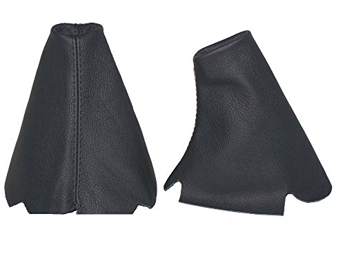 The Tuning-Shop Ltd for Land Rover Discovery Series 1 (1995-1998) Or Series 2 (1999-2004) Automatic Set of 2 Gaiters Custom Made Boots Black Genuine Italian Leather
