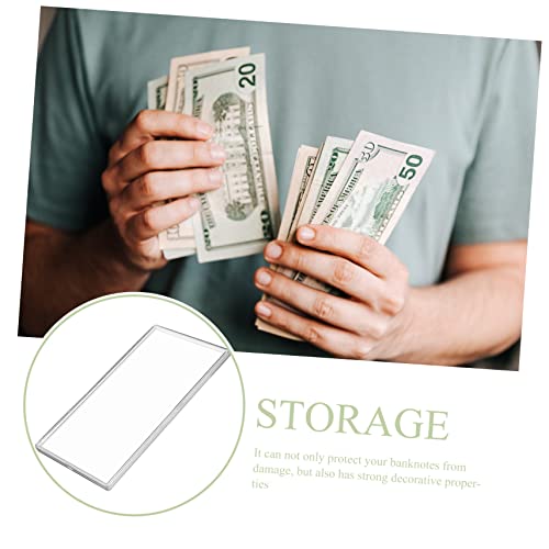 TEHAUX 10 protectores transparentes para billetes miniatura 7