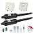 TOPENS PW502 Automatic Gate Opener for Medium Duty Dual Swing Gates Up to 16ft per Arm, Dual Swing Gate Operator AC Powered with Remote Control Kit Gate Motor Solar Compatible
