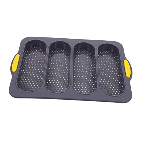 Cabilock Slot French Bread Food Grade Baking Pan for Homemade Baguettes and Heat Kitchen Accessory for Baking Freezing Classic French Design