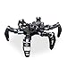 XiaoR Geek Hexapod Robot Kit for ESP32, STEM Walking Crawling Spider Robot Kit, Supports Arduino C Programming, App RC, Video Transmission, 18DOF Aluminum Alloy Frame Kit with Tutorial