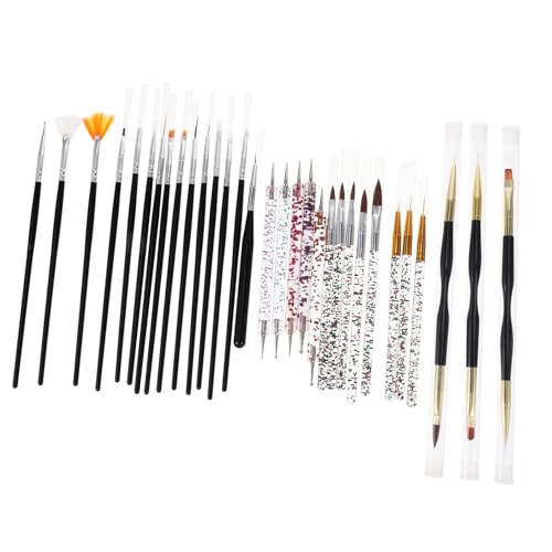 GANAZONO 美甲筆刷 ポータブルネイルペン 点 ネイルアート用品 耐久性 高精描画 セルフネイル用 簡単操作 贈り物に