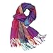 Neelamvar Fashion Colorful flowers Jacquard cotton pashmina Women Wrap Shawl tassels Scarves 75