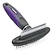 Hertzko Dog & Cat Comb and Deshedding Tool 2 in 1 Great Grooming Tool - Removes Loose Undercoat, Mats and Tangled Hair from Your Pet's Fur