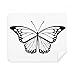Simple Black Butterfly Specimen Cleaning Cloth Screen Cleaner 2pcs Suede Fabric
