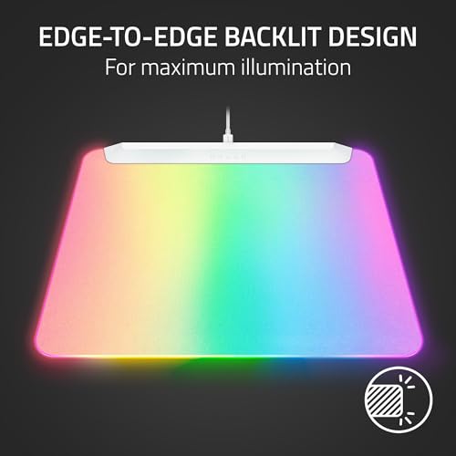 Image of Razer Firefly V2 Pro Fully Illuminated RGB Gaming Mouse Mat: Backlit Design - 15 Zone Chroma Lighting - USB 2.0 Port - Detachable USB Type C Cable - Micro Textured Surface - Anti Slip Base