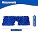 Houseables Dust Mop Replacement Head, Floor Mop Pads, Reusable Microfiber Flip Pads, Refill, Dust Head Replacement, Covers Washable, Refills, Flat, Dry, Wet, Rectangular, Double Sided, 18 Inch, 3 PK