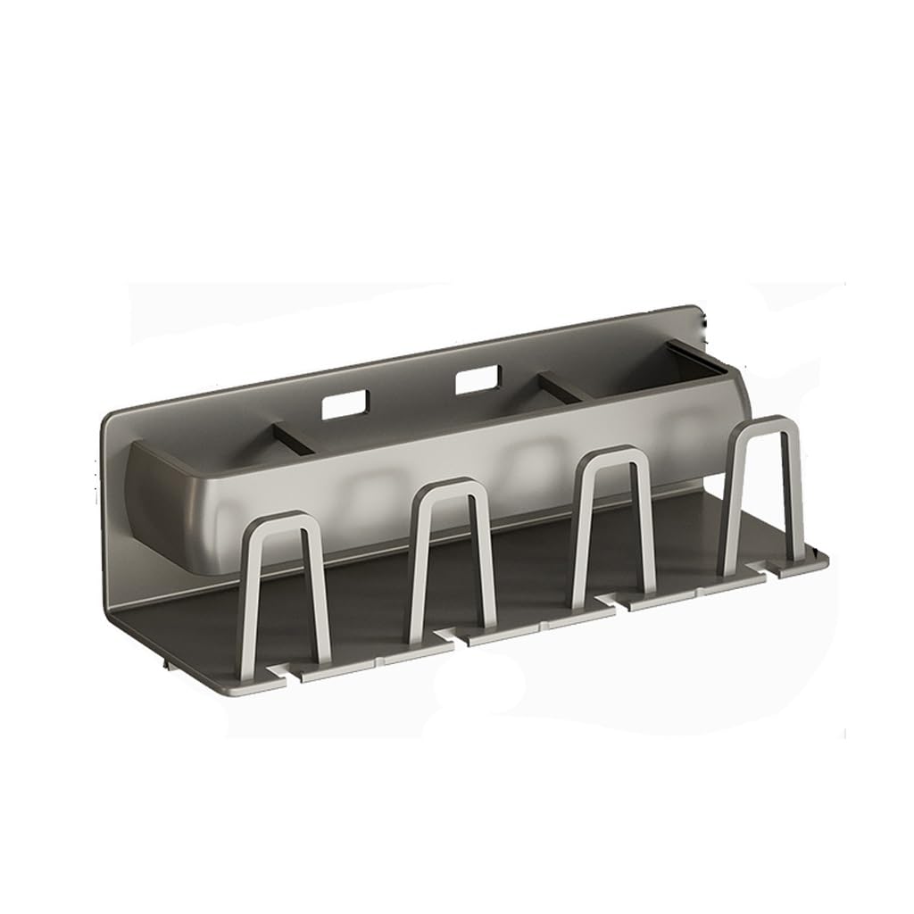 ARINAL Porta Cepillo de Dientes Estante for baño, Soporte for Cepillo de Dientes, Soporte for Inodoro, sin Perforaciones, Peine montado en la Pared, Almacenamiento de Pasta de Dientes