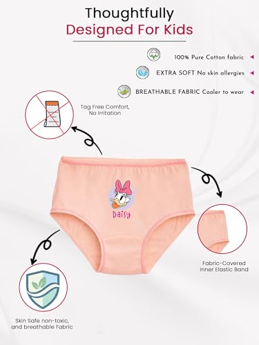 Image of BODYCARE Girls' Cotton Panties (Pack of 6) (Color & Print May Vary)