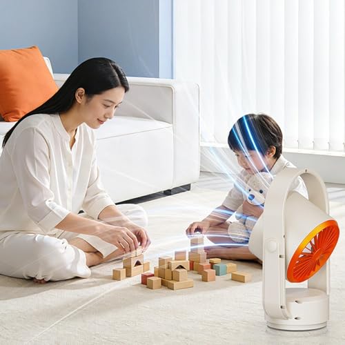 Ventilateur de table à circulation d'air et inclinaison à 180°