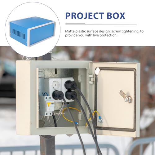 Caja de metal para proyectos electrónicos de diseño metálico resistente y funcional 7
