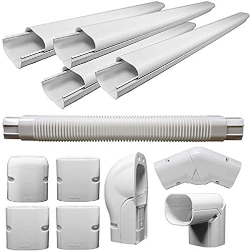 PVC-Dekorleitungs-Set für Ductless Mini Split Klimaanlage und Wärmepumpensysteme