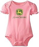 John Deere Baby Girls' Trademark Short Sleeve Body Shirt