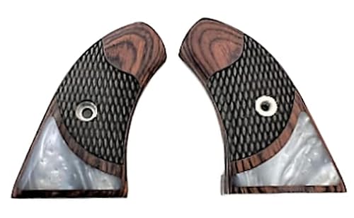 Replacement Grips for NAA North American Arms Boot Size Rosewood Checkered & Pearl - Premium Gun Grips