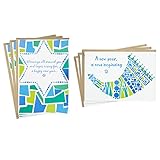 Hallmark Tree of Life Rosh Hashanah Card Assortment, Blessings (6 cards with Envelopes)