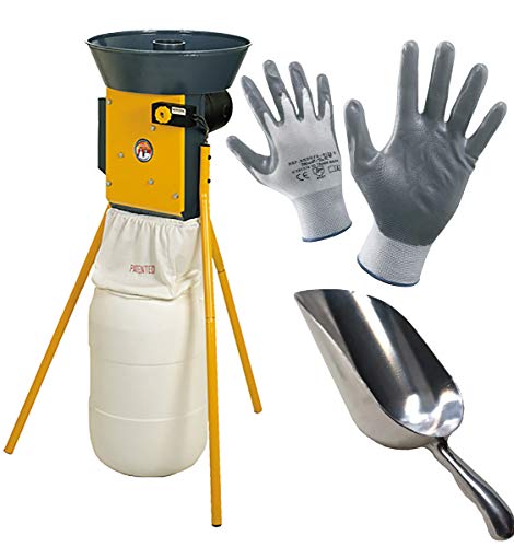 sgranatoio elettrico 180 watt per produrre granella dalle pannocchie. in omaggio guanti nbr e sassola di alluminio