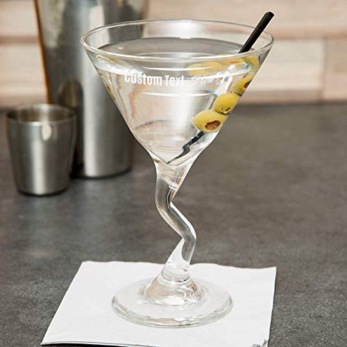 Center Gifts Personalized Z-Stems Martini Glasses - Classic Z Stem Glasses for Home Parties - Great Addition to Any Home Bar - Perfect Z Stem Martini Glasses for Drinks