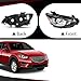 CROSSDESIGN Headlights Left & Right Compatible with Mazda CX-5 2013-2016 Halogen Factory Headlamp Clear Lens Chrome Housing Amber Reflector