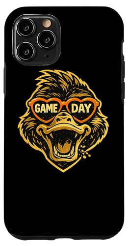 Funny Hockey Duck Game Day Vintage Shirt Fans �X�}�z�P�[�X iPhone 11 Pro �p