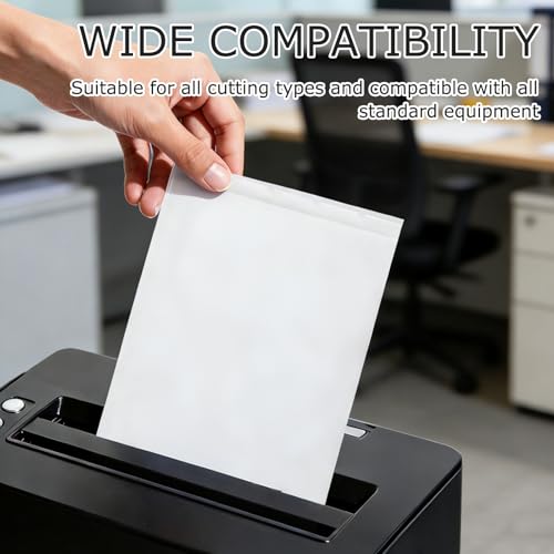 EUYKQNOI Ölpapier für Aktenvernichter, 10er Pack ölgetränkte Schmiermittelblätter für DIN A4 Einschub, Wartungsblätter zur Pflege und Leistungssteigerung von Schneidwerken