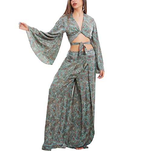 Toocool Ibiza Boho Chic V 73 Set di pantaloncini etnici da donna, modello 3, taglia unica