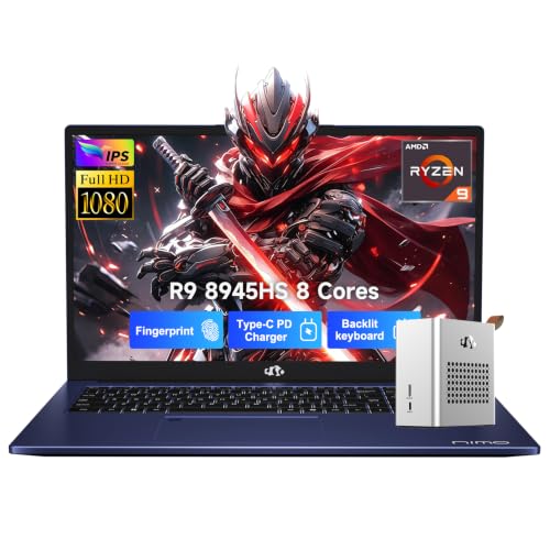 Image of NIMO High-Performance Laptop (AMD Ryzen 9 8945HS 32GB DDR5 RAM 1TB SSD)