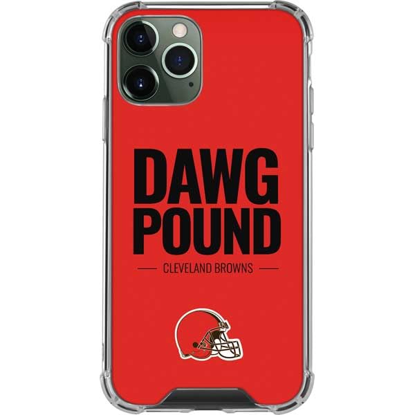 Skinit Clear Phone Case Compatible with iPhone 11 Pro Max - Officially Licensed NFL Cleveland Browns Team Motto Design