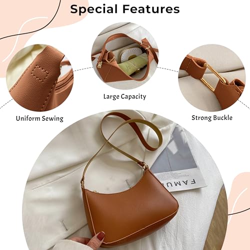 Image of Kraptick Hand Bag - Stylish Small Shoulder Bag for Women, Mini Shoulder Purse, Casual Lightweight Sling Bag for Women, Crossbody Bag for Ladies, Women's Travel Handbag