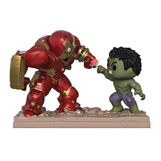 FUNKO - Marvel-Movie Moments-Hulkbuster Vs Hulk - Figura Multicolor, 31269
