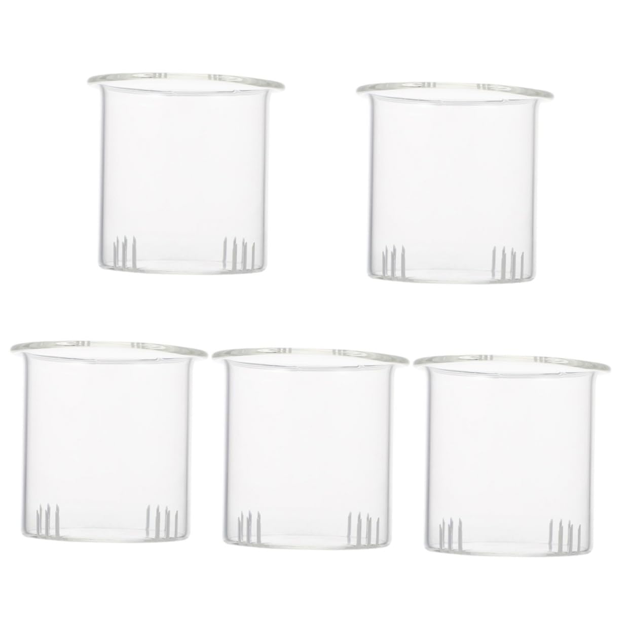 5 Piezas Filtro de de Vidrio Desmontable para Tetera de Filtro de Infusiones para Accesorio Práctico y de Limpiar