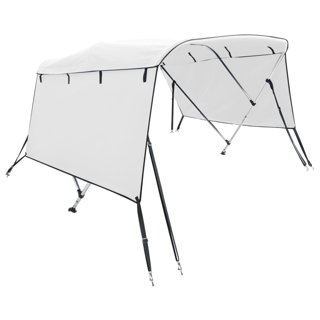 Toit bimini à 3 arceaux parois latérales 183x(154 167)x137 cm