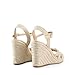 DREAM PAIRS Wedge Sandals for Women Dressy Summer, Platform Espadrille Strappy Casual Braided Heels Comfortable with Open Toe and Ankle Strap,Size 7.5,Beige-Raffia,SDPW2403W