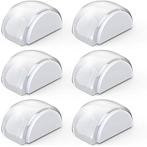 Tope de Puerta para Suelo Yosemy Autoadhesivo Transparente 6pcs Cover