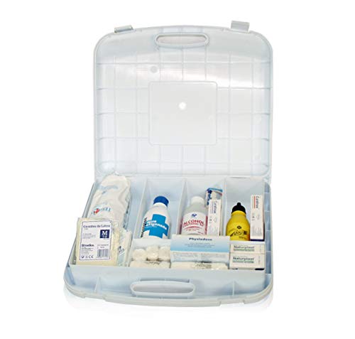 Botiquin maletin primeros auxilios con dotacion (medidas 270 x 310 x 80 mm.)