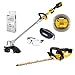 Produktbild DeWALT UVEX Gartenpflege-Set, Rasentrimmer, Heckenschere, Trimmerfaden, Schutzbrille + Brillenetui, Gehörschutz 18 V, Ausführung:ohne Akkus und Ladegerät