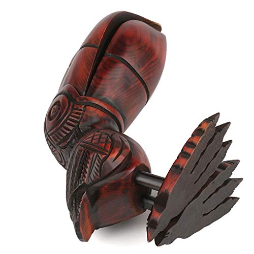 Mxiaoxia Household Toucan Solid Wood Engraving Ashtray Living Room Desktop Decoration Chinese Study Covered Ashtray Crafts #TOP4