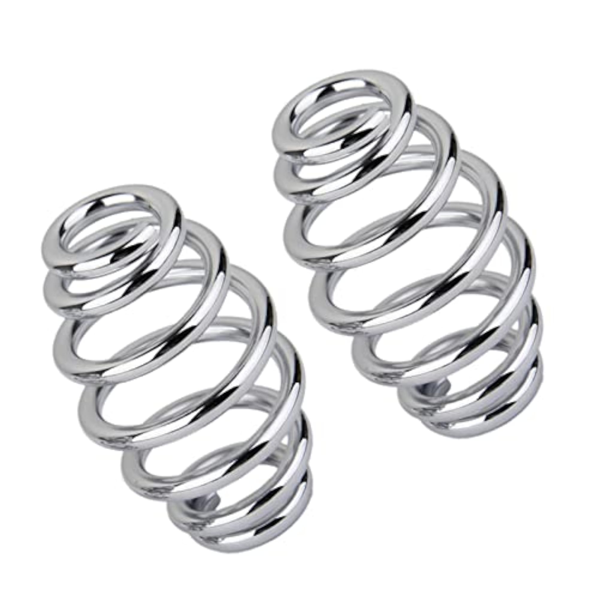 3 Chroe Coiled Solo Seat Springs for Harley Chopper Bobber Motorcycle