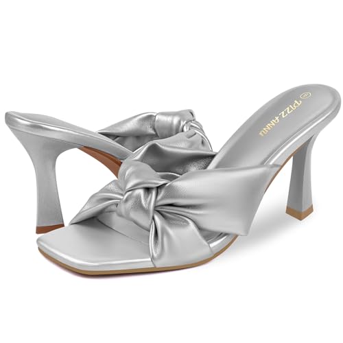 Sandales à talons aiguilles Ariana PIZZ ANNU avec bout ouvert carré