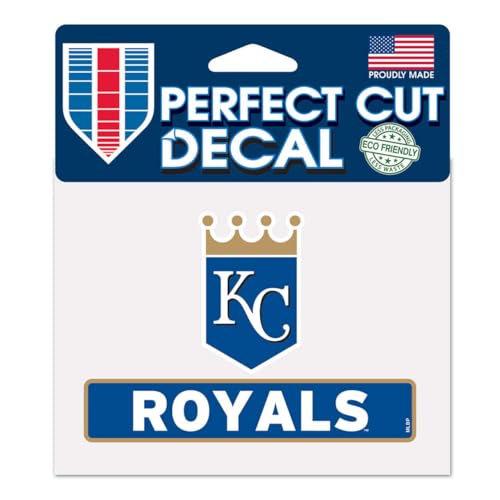 Wincraft MLB Kansas City Royals WCR17949014 Perfect Cut Color Decal, 4.5" x 5.75"
